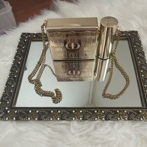 Dior Rouge Minaudiere Holiday Lipstick Set With Gold Clutch